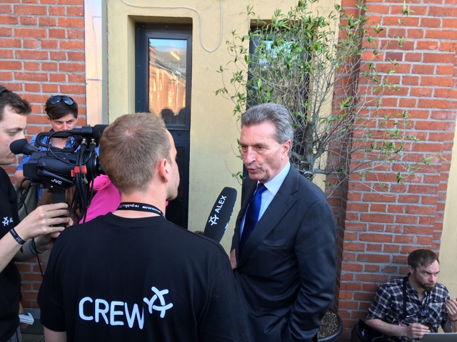 EU-Digitalkommissar Günther Oettinger auf der #rp16