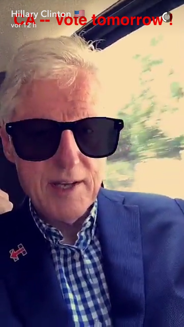 Bill Clinton Snapchat