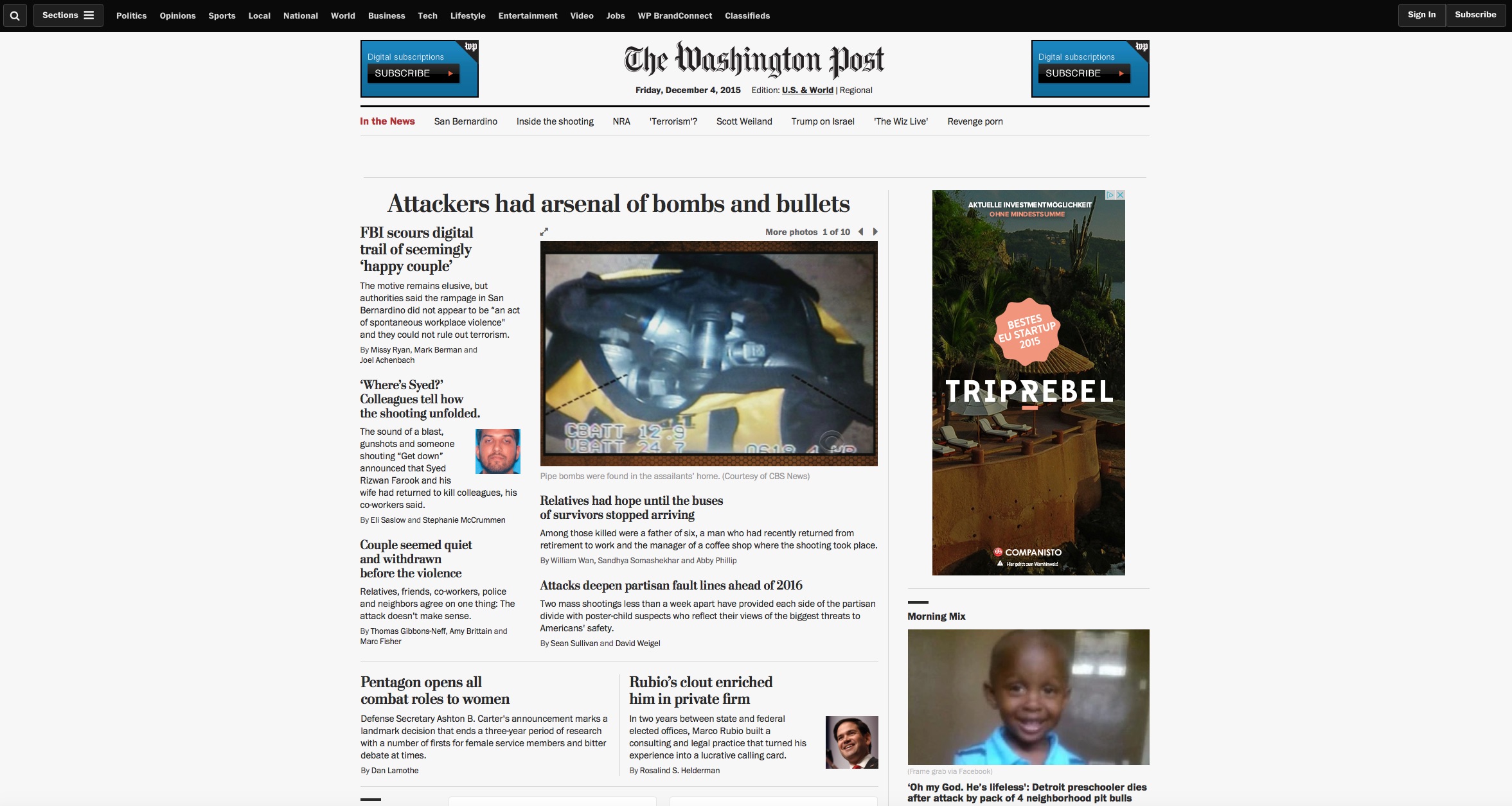 Washington Post Homepage