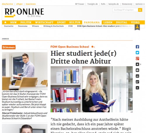 rp online werbung