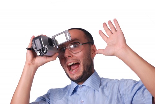 shutterstock idiot video kamera